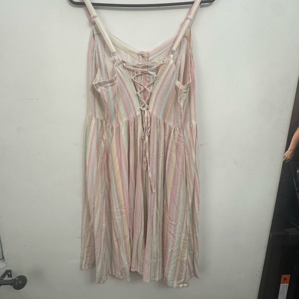 Torrid Pink Pleated Bustier Sundress